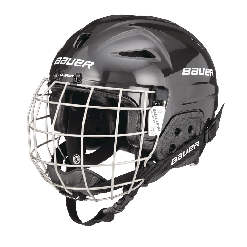 Lil' Sport Child Hockey Helmet & Cage Combo, Youth, Black I3