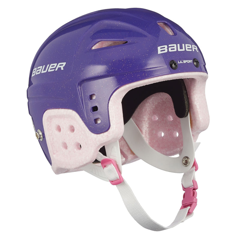 Lil' Sport Hockey Helmet, Youth, Purple & Pink H4