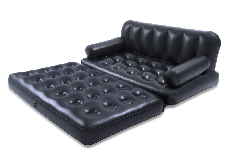 5-in-1 Inflatable Multi-Functional Sofa Air Couch, Double, Navy A2