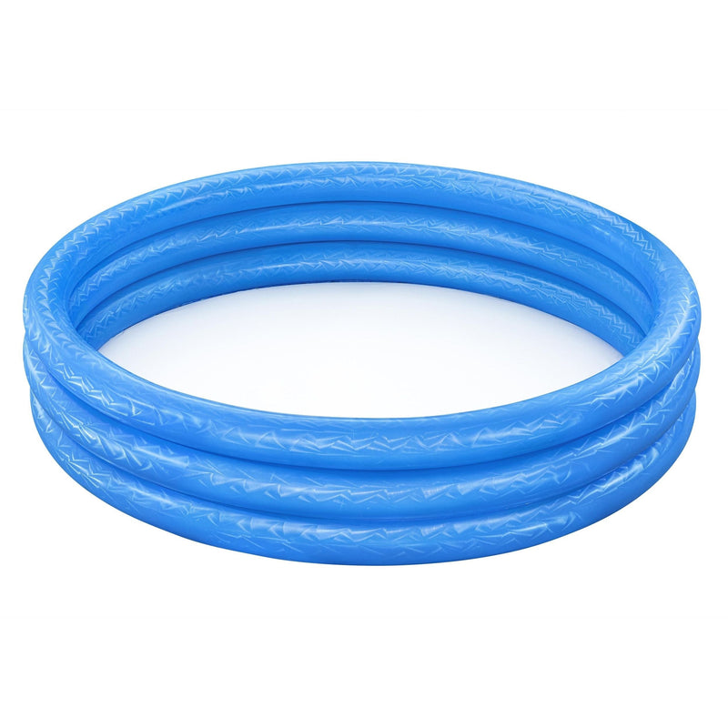 Inflatable 3-Ring Pool, 5-ft x 12-in, Assorted Colours K3