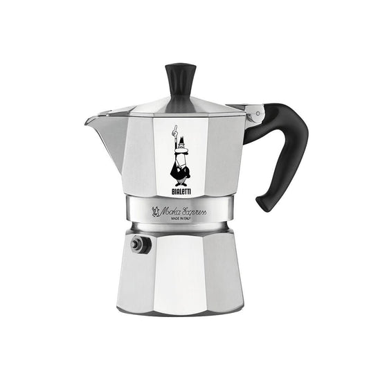 Moka Pot with Ergonomic Anti-Scale Handle, 3-Cup