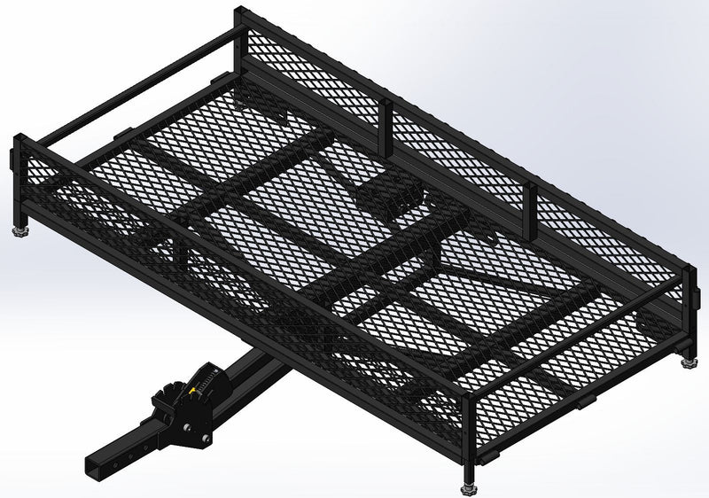 Hitch Mount Adjustable Height Cargo Carrier M8