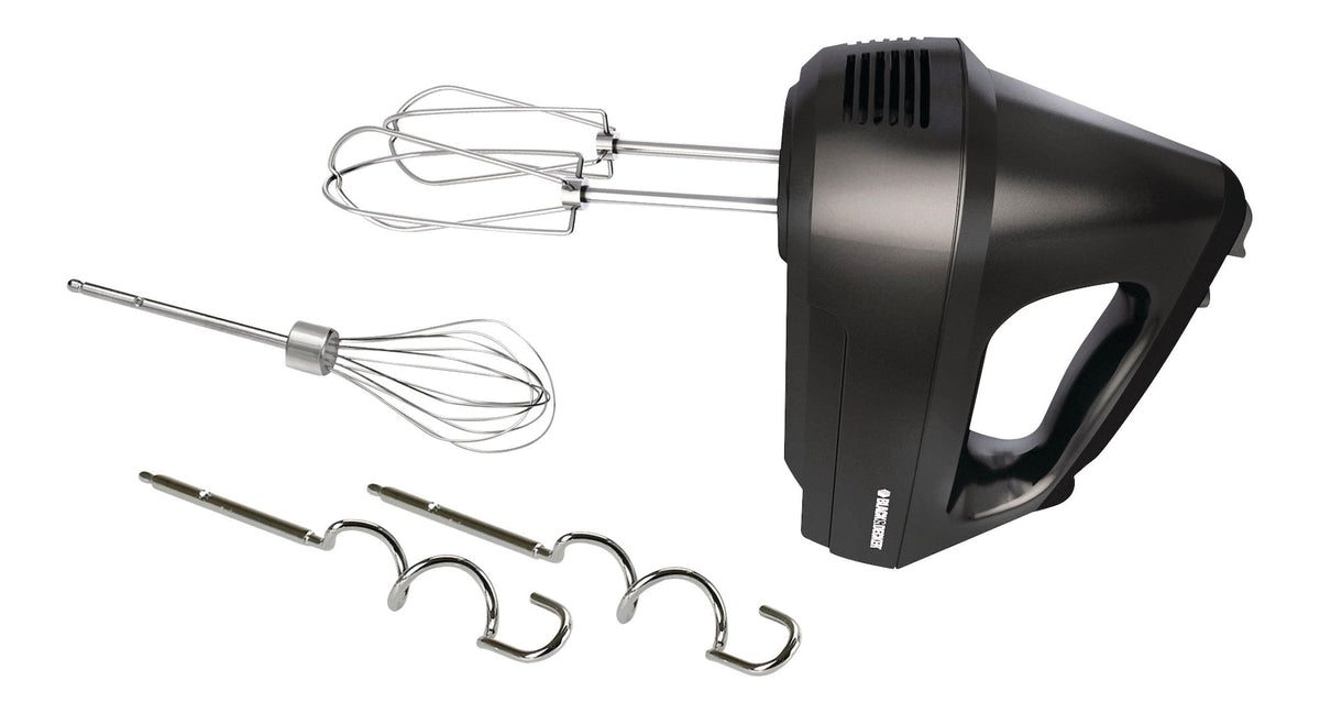 6-Speeds Hand Mixer with Storage Case Black