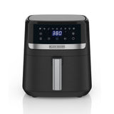 8-in-1 Digital Air Fryer with Non-Stick Cooking Basket, 6-qt
