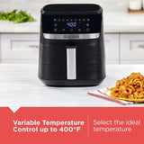 8-in-1 Digital Air Fryer with Non-Stick Cooking Basket, 6-qt