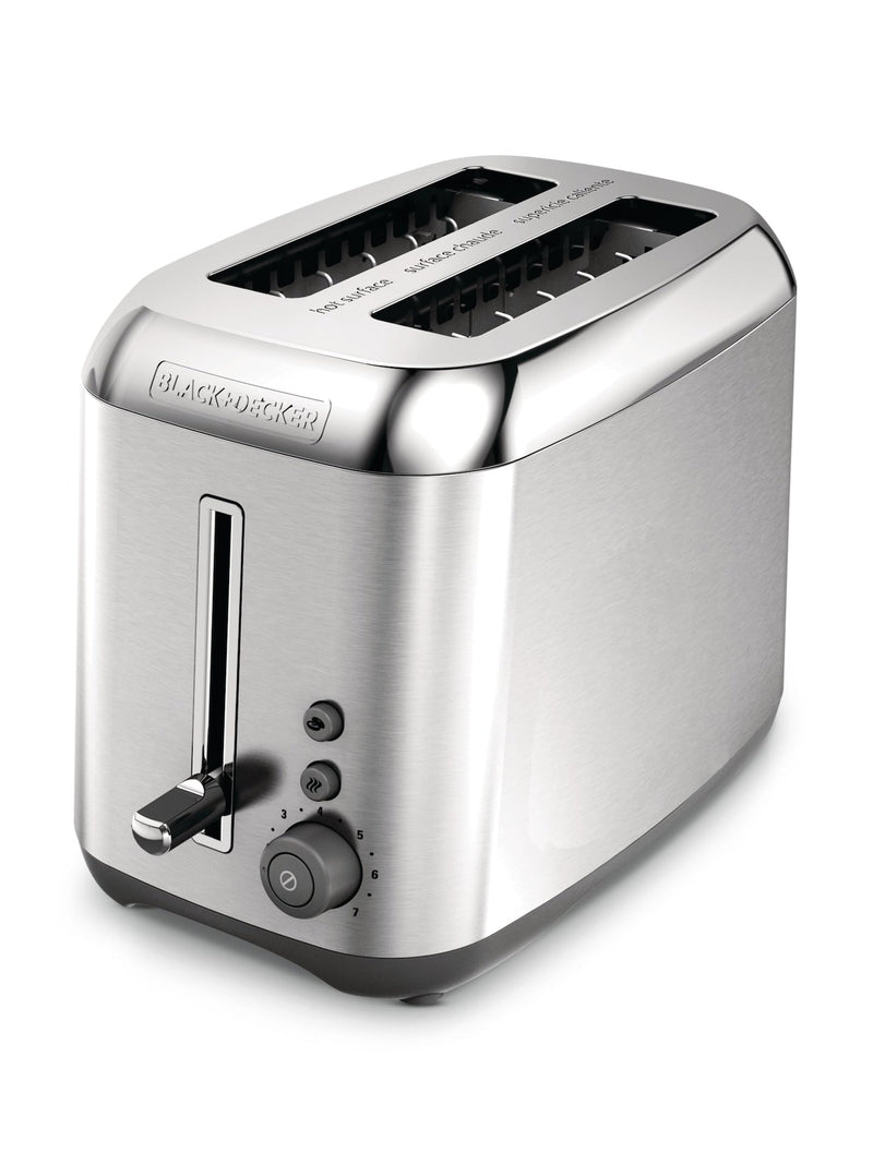 Kitchen Tools Extra Wide Slots Toaster with 7 Settings, Stainless Steel, 2-Slices J4