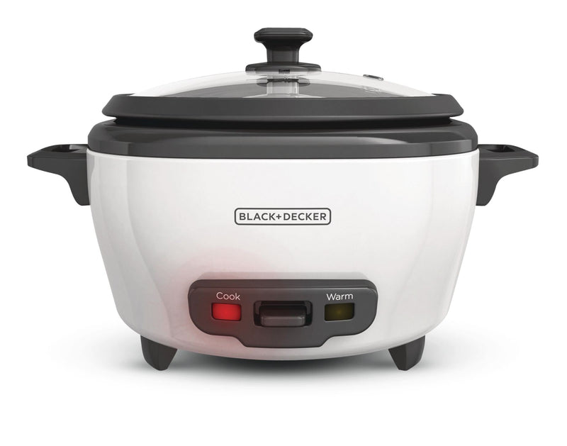 Non-Stick Rice Cooker & Steamer White, 6 Cups S7