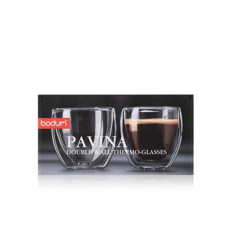 Double Wall Clear Glass Mugs, 2.7-oz, 2-pk E3