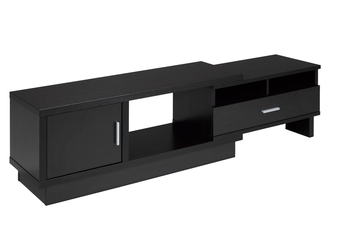 Darel 48-in Expandable Dark Cherry TV Stand with Storage Shelf and Cabinet