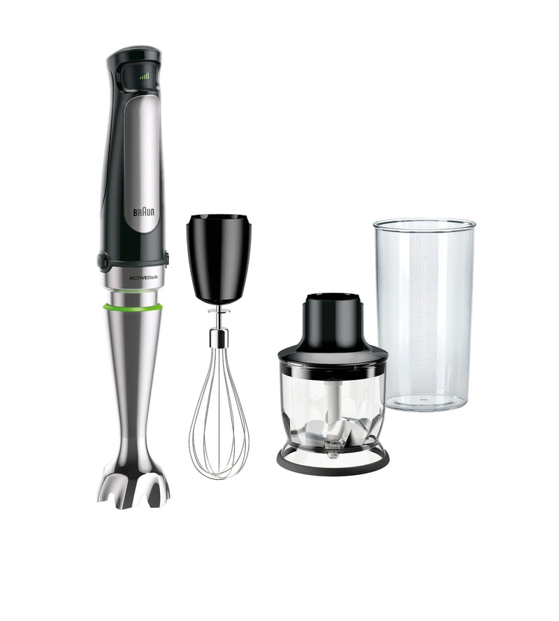 Hand Blender & 1.5-Cup Food Processor with Whisk and Beaker F5