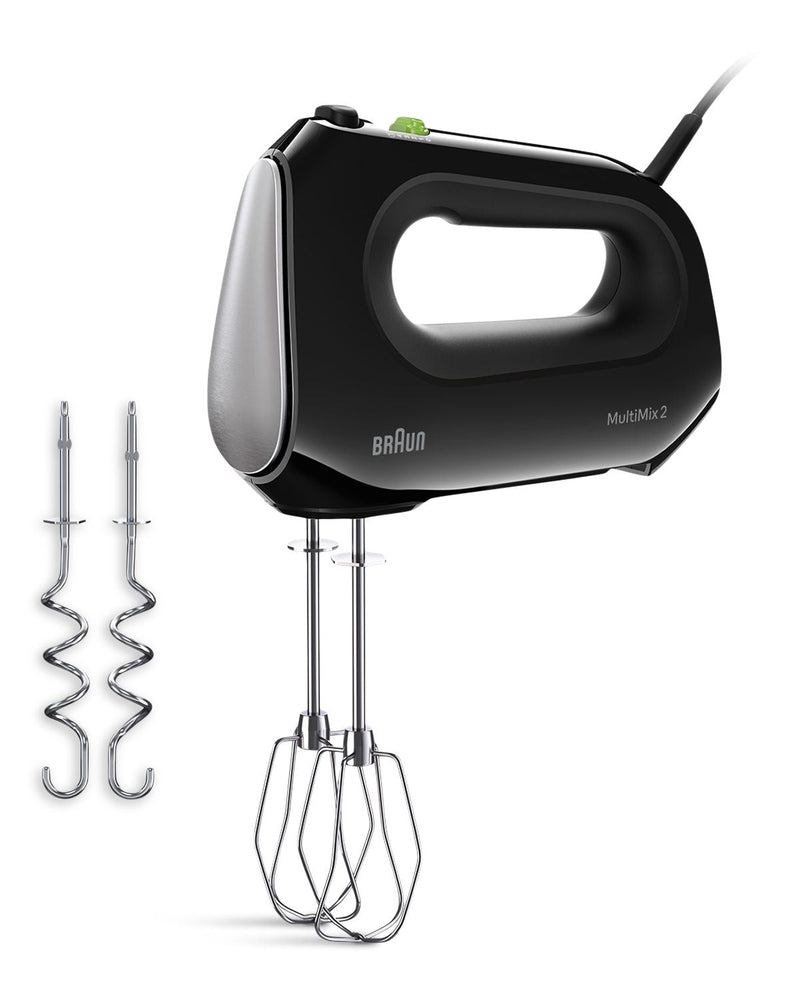 MultiMix 2 5-Speed Hand Mixer, Includes MultiWhisk Beater, 250W, Black N6