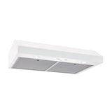 Glacier1 350CFM Under Cabinet Kitchen Exhaust Fan Range Hood, White, 30-in