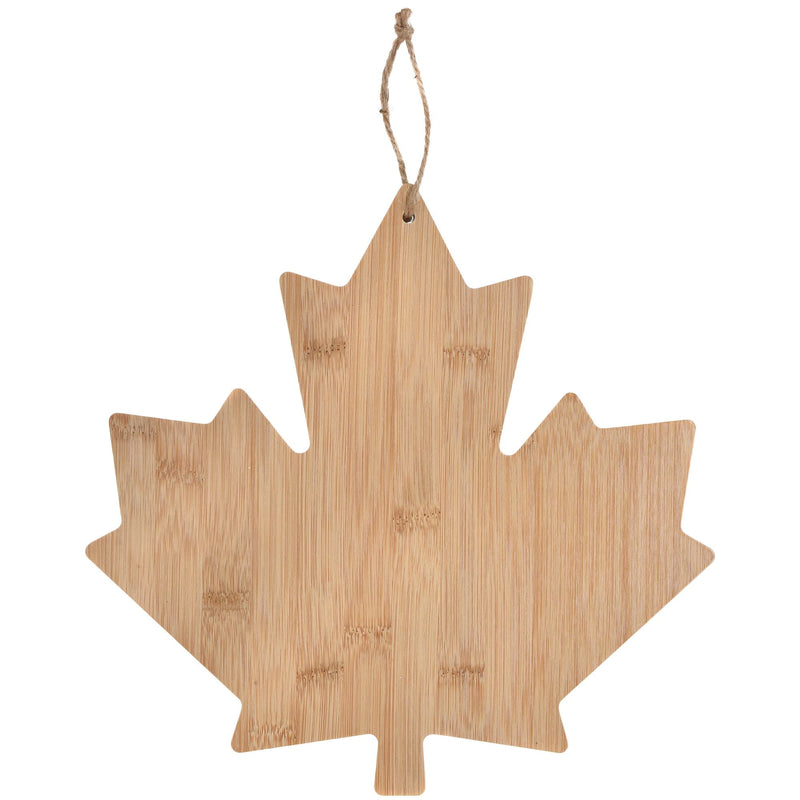 Canada Day Maple Leaf Wood Charcuterie Board, Tan N7