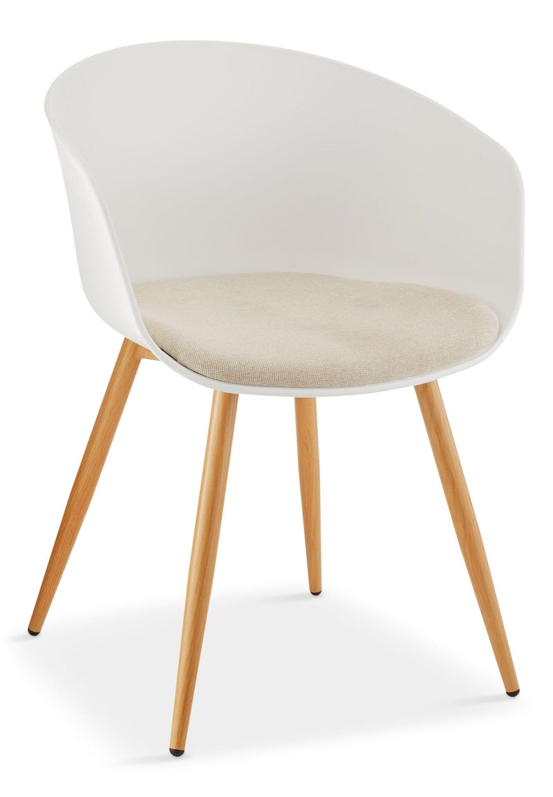 Canvas Andie Elegant & Modern Dining Chair, White O1