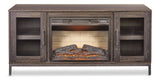 CANVAS Canmore Media Console Electric Fireplace TV Stand with Fireplace, 54-in, 1400W, Brown