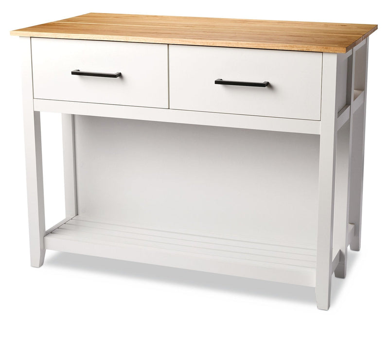Canvas Conrich Kitchen Island, White J9