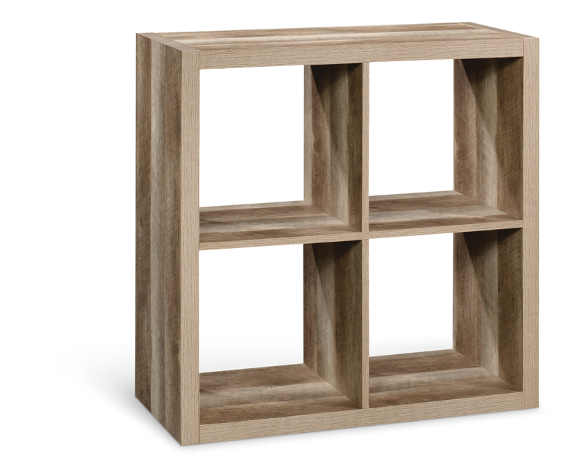 CANVAS Fraser 4-Cube Storage Organizer, Bookcase/Bookshelf, Light Oak Finish F4
