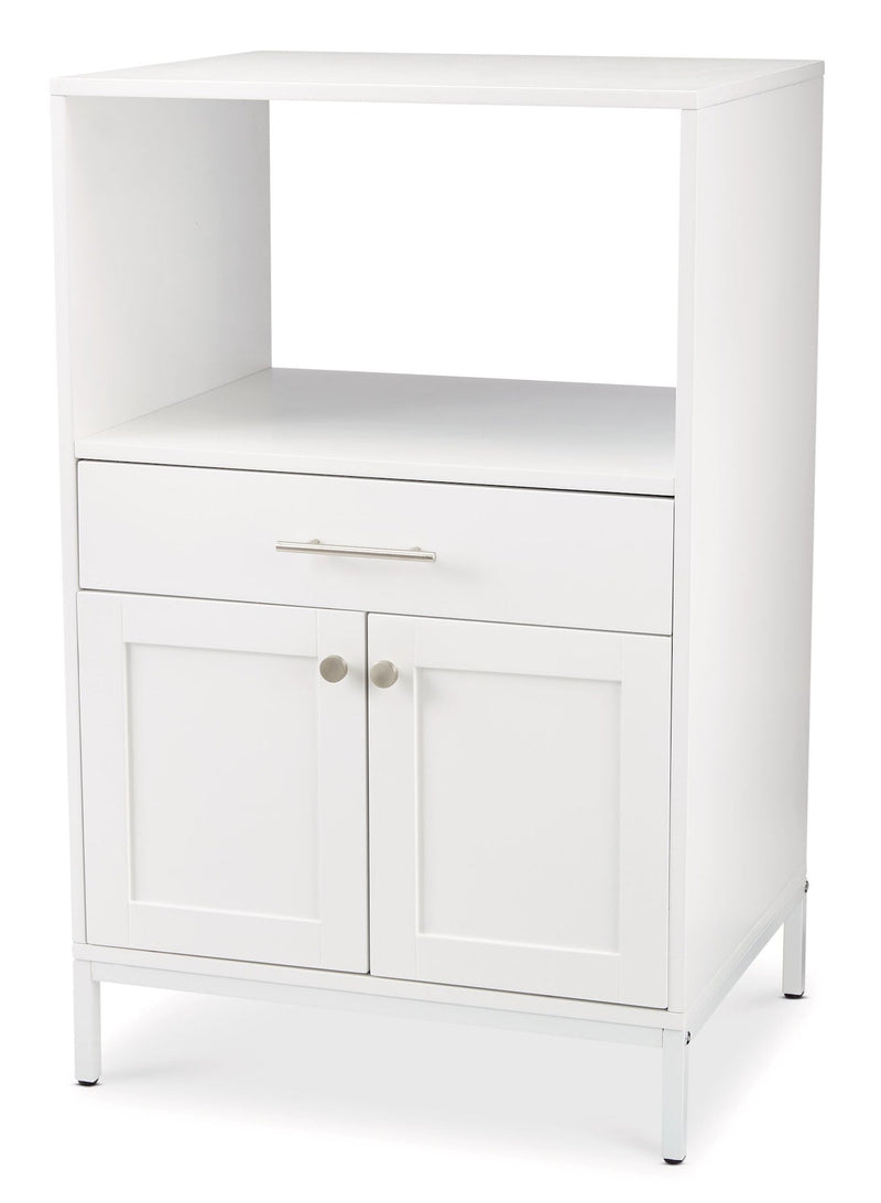 CANVAS Lawson Console Microwave Stand, White B4