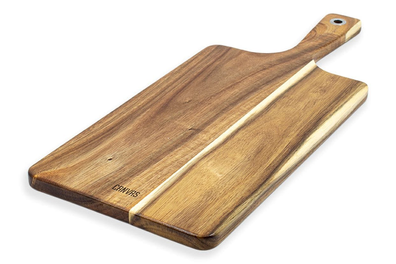 CANVAS Long Acacia Wood Serving Paddle with Handle, 17.5-in I3
