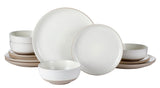CANVAS Maywood Speckled Two-Toned Dinnerware Set, Serves 4, 12-pc