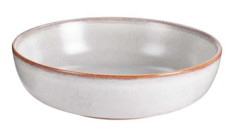 CANVAS Reactive Glaze Dinner Bowl, 1-pc, White with Reactive Glaze L0