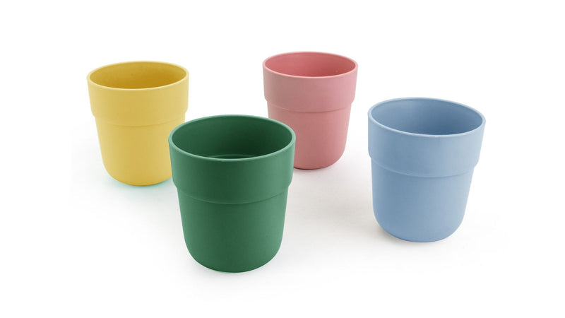 CANVAS Reusable Plastic Tumbler Cups, BPA Free, Recyclable Material, Suitable for Kids, 4-pk K8