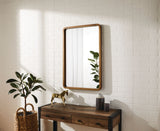 CANVAS Springside Pearwood Rectangular Wall Mirror, Brown, 24 x 36-in