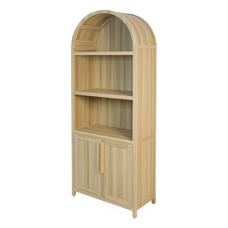 Canvas Stratford Arched Bookcase, Oak A8