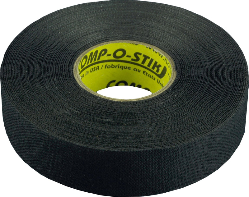 Cloth Hockey Stick Tape, Black, 24-mm x 15-m, 4-pk Q9