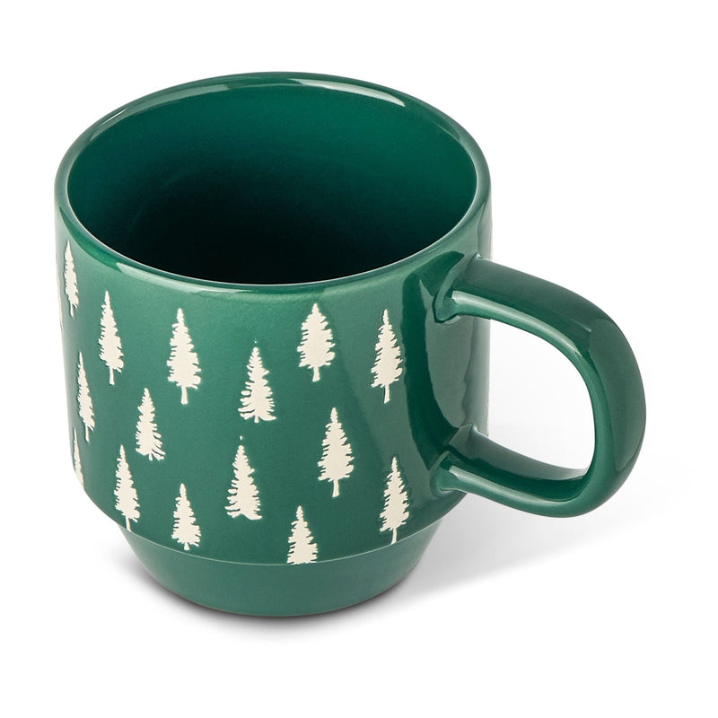 12-oz Stackable Mug Set with Metal Stand, 4-pk Y2