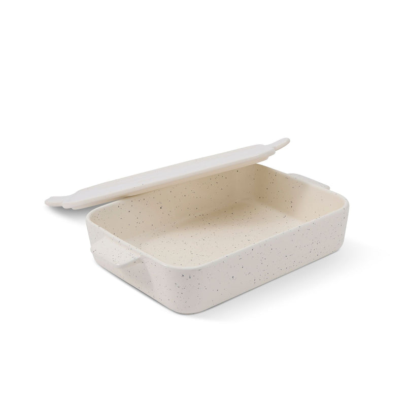 White Non-Stick Stoneware Pan with Lid Q7
