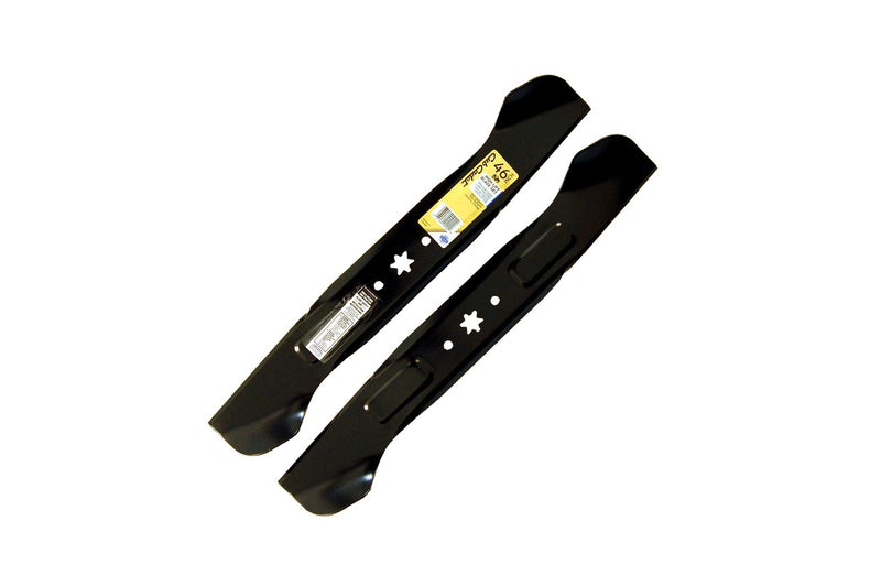 NX-15 Riding Mower 2-in-1 High-Lift Blade Set, Fits 2015 & After Models, Black, 46-in, 2-pk M3