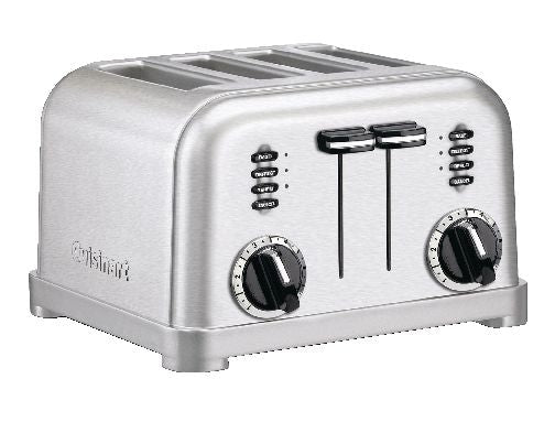 Metal Classic Toaster with 6 Settings, Stainless Steel, 4-Slices S3