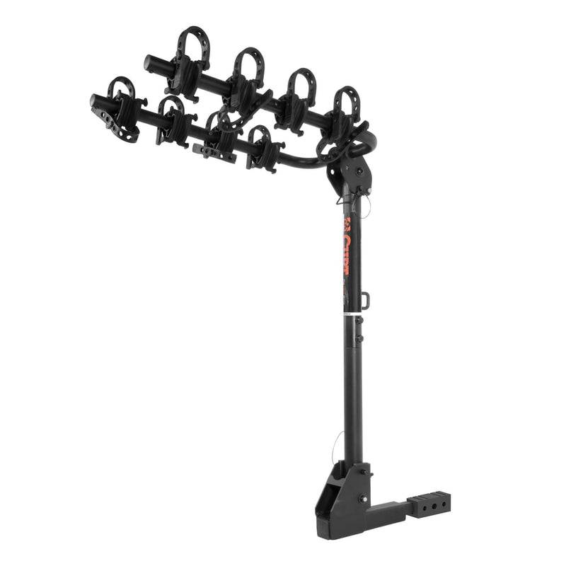 18030 2-Bike To 4-Bike Two Arm Hitch Mount Bike Rack, Fits 1-1/4, 2-in Receiver, Black O2
