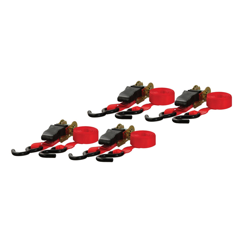 83002 16-ft Red Cargo Straps with S-Hooks (500-lb, 4-pk) Z4