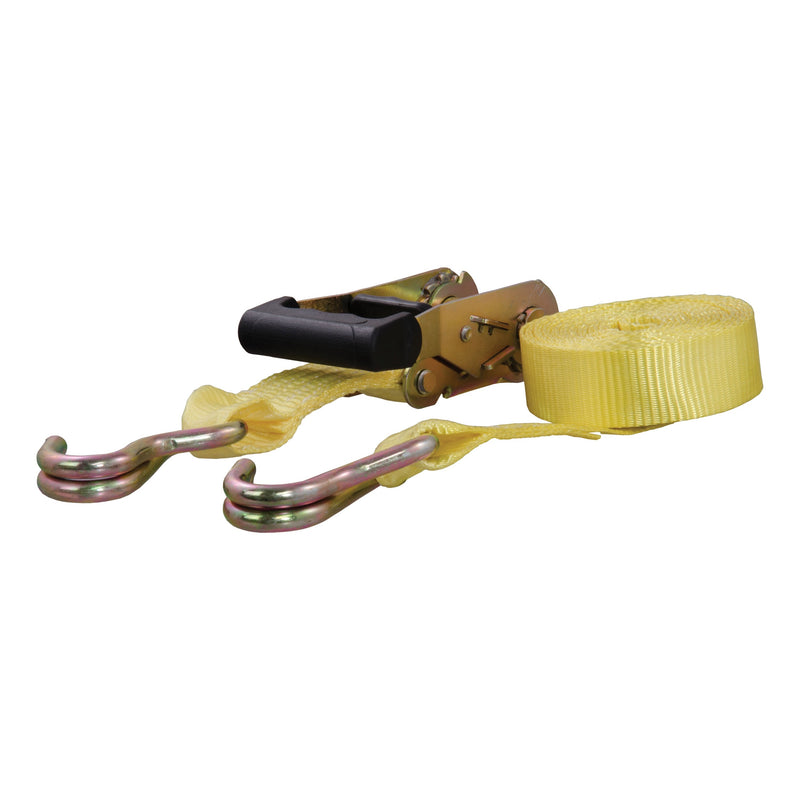 83036 Cargo Strap with J-Hooks, Yellow, 1,667-lb, 14-ft Q6