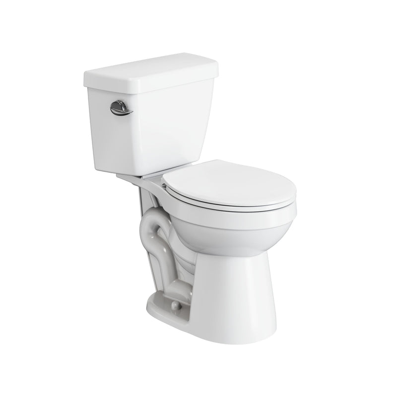2-Piece Round Toilet Bowl with Soft Close, White, 4.8-L, Single Flush G6