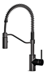 Jasper Single Handle Pull Down Kitchen Faucet, Matte Black