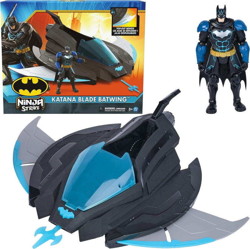 DC Ninja Srike Katana Blade Batwing and 6-in Action Figure, Ages 3+ B0