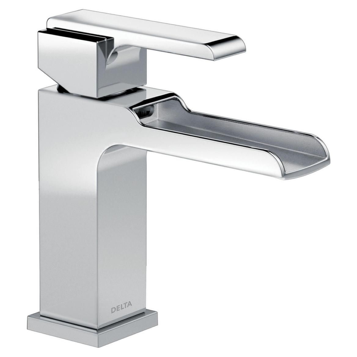 Ara 1-Handle Channel Bathroom Faucet with Metal Pop-Up, Chrome