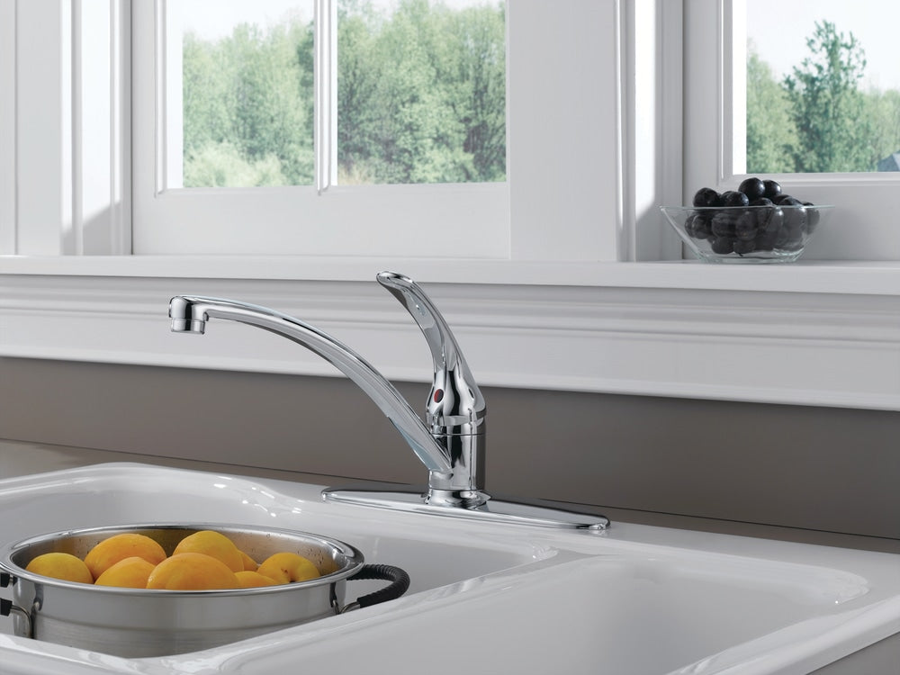 Faucet Principals Single Handle Kitchen Faucet, Chrome
