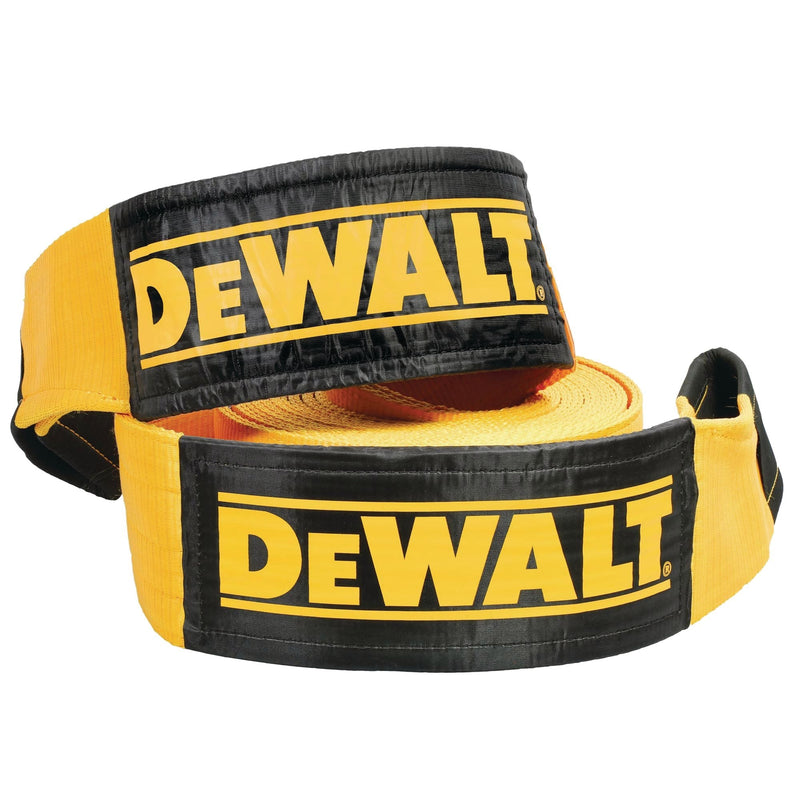 Heavy-Duty 75000-lb Break Strength Looped End Recovery Strap, Yellow, 6-in x 30-ft K2