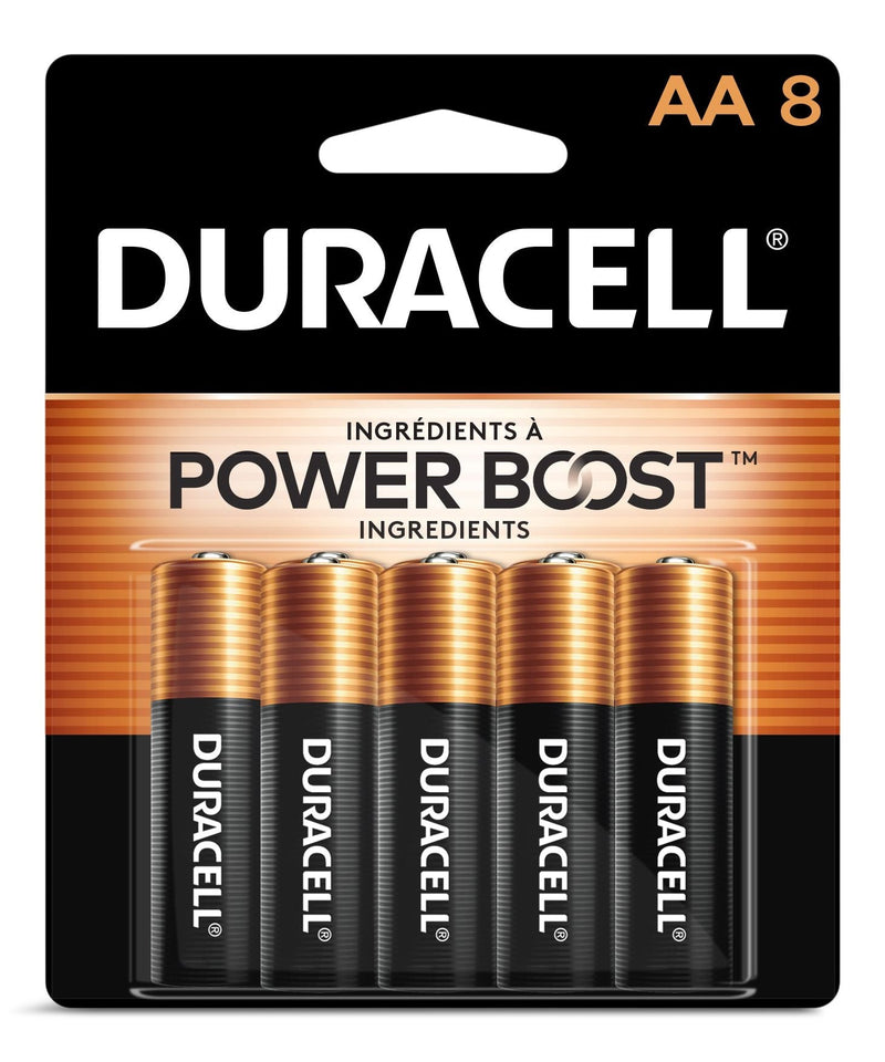 Coppertop AA Alkaline Batteries, All Purpose, 8-pk Q9