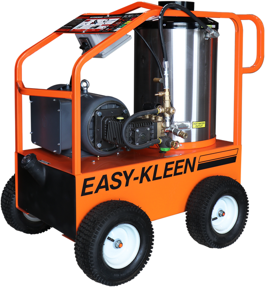 Commercial 3000 PSI 3.5 GPM Hot Water Wheeled Electric Pressure Washer