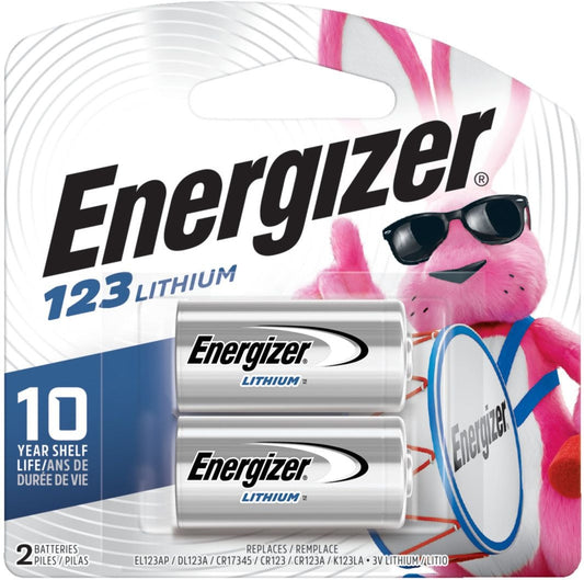 2-pk CR123 3V / 3 Volt Lithium Photo Batteries