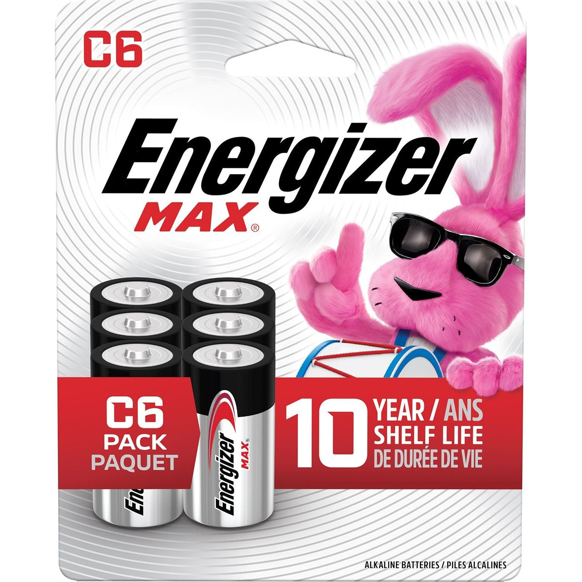 Alkaline C Battery, 6-Pack