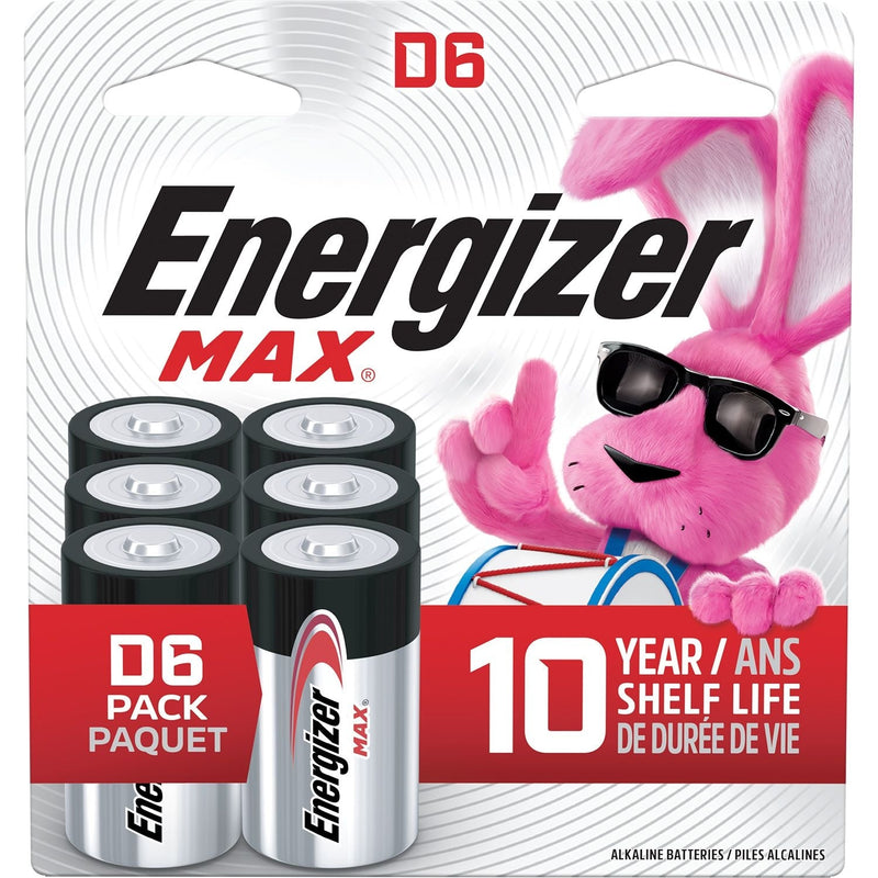 Alkaline D Battery, 6-Pack I2