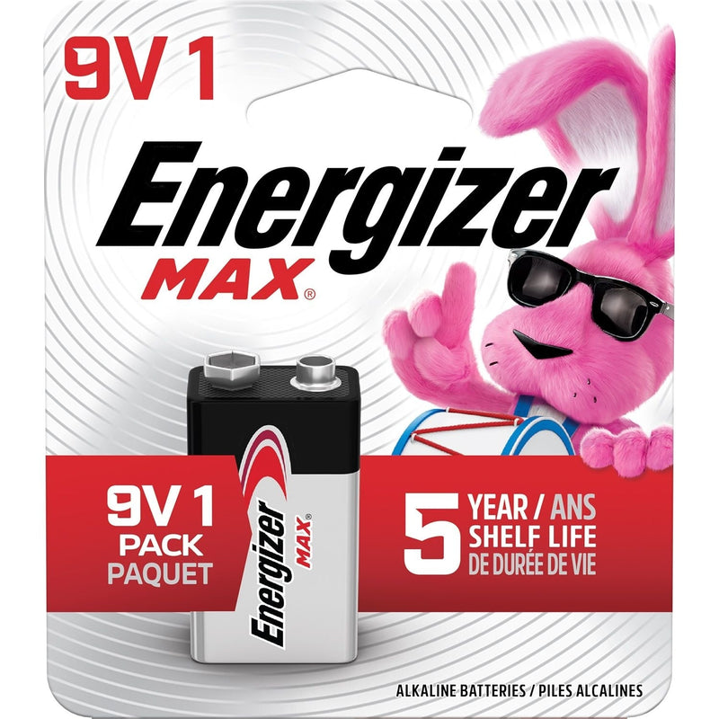 Max 1-pk 9V / 9 Volt Alkaline Battery, Long Lasting, All Purpose Y1