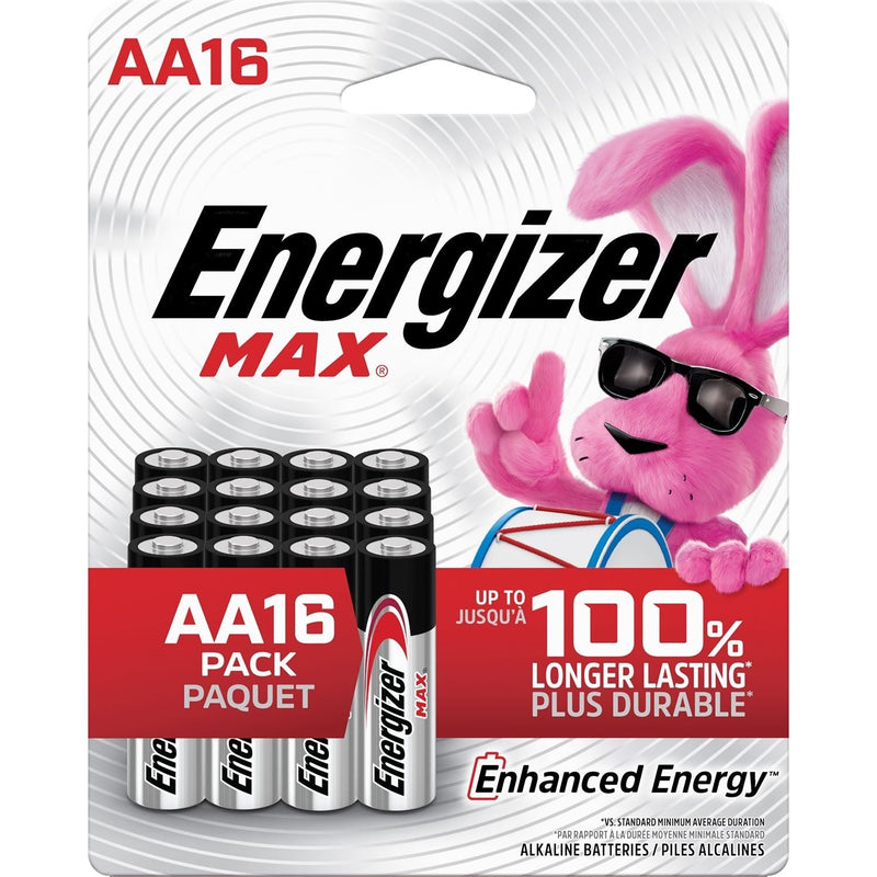Max 16-pk AA Alkaline Batteries, Long Lasting, All Purpose A5