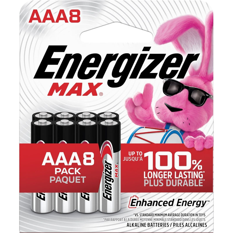 Max 8-pk AAA Alkaline Batteries, Long Lasting, All Purpose R2
